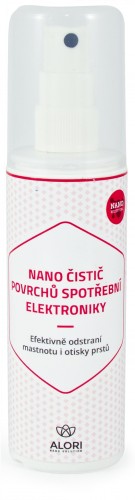 Nano čistič povrchů spotřební elektroniky