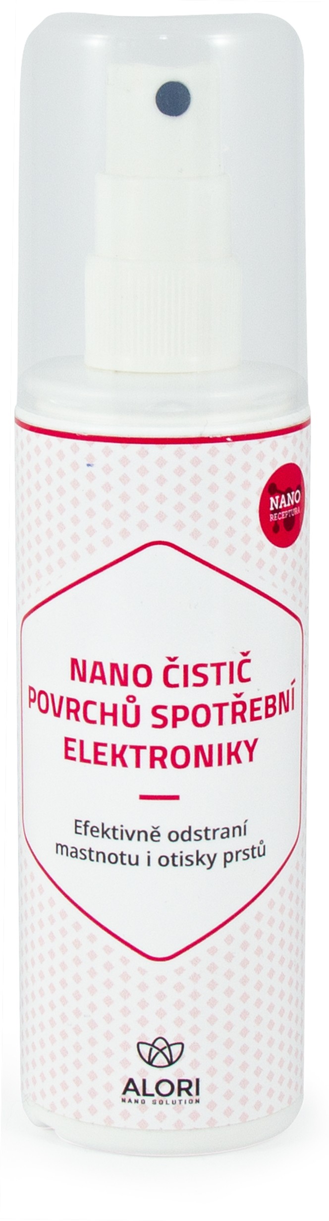 Nano čistič povrchů spotřební elektroniky