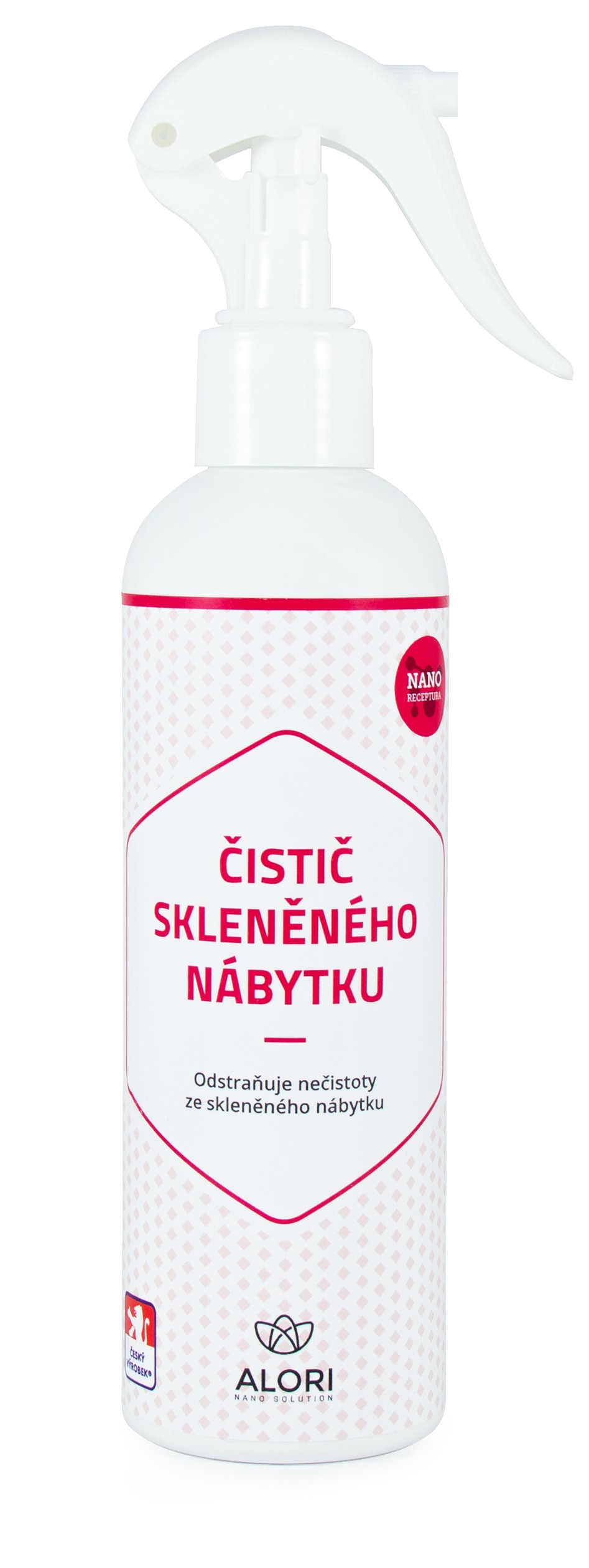 Čistič skleněného nábytku